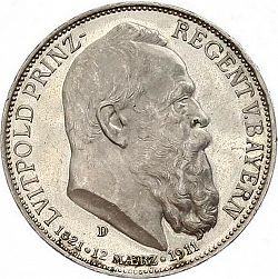 Large Obverse for 3 Mark 1911 coin