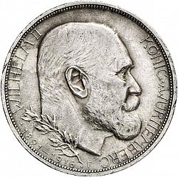 Large Obverse for 3 Mark 1916 coin