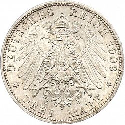 Large Reverse for 3 Mark 1908 coin