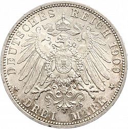 Large Reverse for 3 Mark 1909 coin