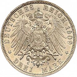 Large Reverse for 3 Mark 1909 coin