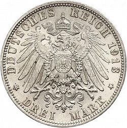 Large Reverse for 3 Mark 1913 coin