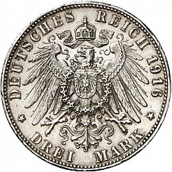 Large Reverse for 3 Mark 1916 coin