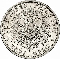 Large Reverse for 3 Mark 1917 coin