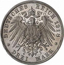 Large Reverse for 3 Mark 1918 coin