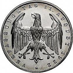 Large Reverse for 3 Mark 1923 coin