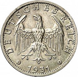 Large Obverse for 3 Reichsmark 1931 coin
