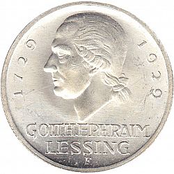 Large Reverse for 3 Reichsmark 1929 coin