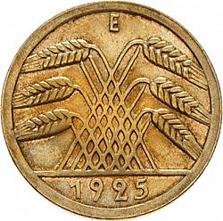 Large Reverse for 50 Pfenning 1925 coin
