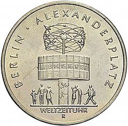 Large Reverse for 5 Mark 1987 coin