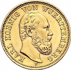 Large Obverse for 5 Mark 1877 coin