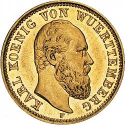 Large Obverse for 5 Mark 1878 coin