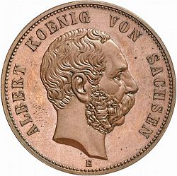 Large Obverse for 5 Mark 1889 coin