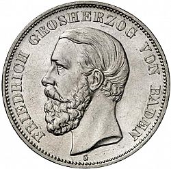 Large Obverse for 5 Mark 1894 coin