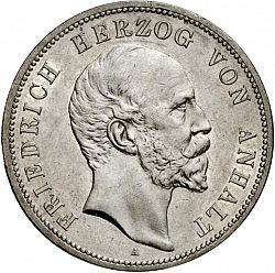 Large Obverse for 5 Mark 1896 coin