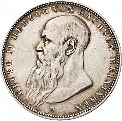 Large Obverse for 5 Mark 1902 coin