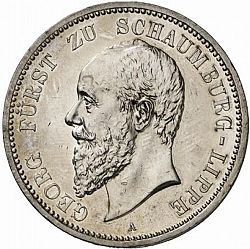 Large Obverse for 5 Mark 1904 coin