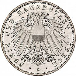 Large Obverse for 5 Mark 1907 coin