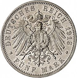 Large Reverse for 5 Mark 1915 coin