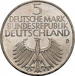 Large Obverse for 5 Mark 1952 coin