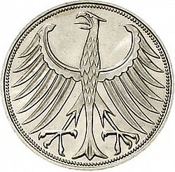 Large Obverse for 5 Mark 1959 coin