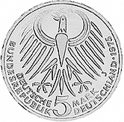 Large Obverse for 5 Mark 1975 coin