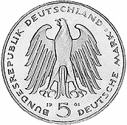 Large Obverse for 5 Mark 1983 coin