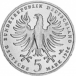 Large Obverse for 5 Mark 1986 coin