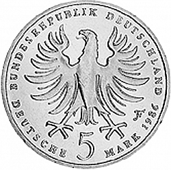 Large Obverse for 5 Mark 1986 coin