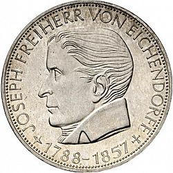 Large Reverse for 5 Mark 1957 coin