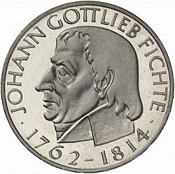Large Reverse for 5 Mark 1964 coin
