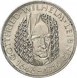 Large Reverse for 5 Mark 1966 coin