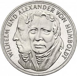 Large Reverse for 5 Mark 1967 coin