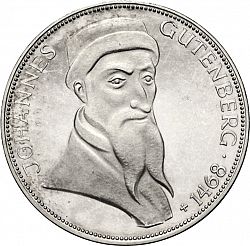 Large Reverse for 5 Mark 1968 coin