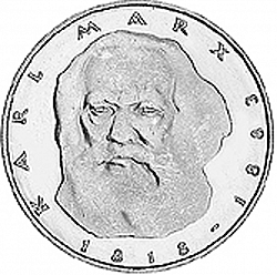 Large Reverse for 5 Mark 1983 coin