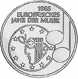 Large Reverse for 5 Mark 1985 coin