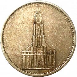 Large Reverse for 5 Reichsmark 1935 coin
