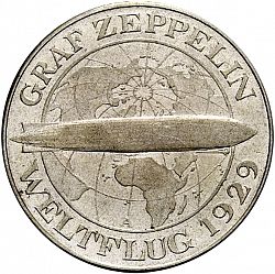 Large Reverse for 5 Reichsmark 1929 coin