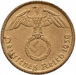 Large Obverse for 5 Reichspfenning 1939 coin
