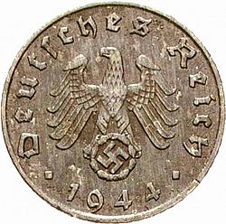 Large Obverse for 5 Reichspfenning 1944 coin