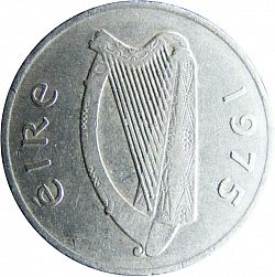 Large Obverse for 10P - Ten Pence 1975 coin