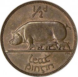 Large Reverse for 1/2d - Halfpenny 1939 coin