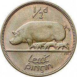 Large Reverse for 1/2d - Halfpenny 1935 coin