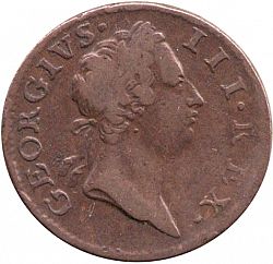 Large Obverse for Halfpenny 1769 coin