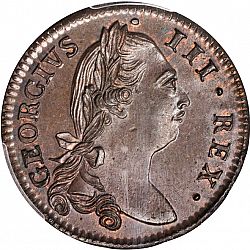 Large Obverse for Halfpenny 1782 coin
