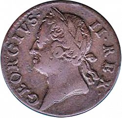 Large Obverse for Farthing 1760 coin