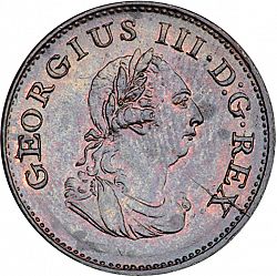 Large Obverse for Farthing 1806 coin