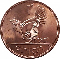 Large Reverse for 1d - Penny 1968 coin