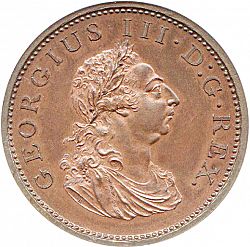 Large Obverse for Penny 1805 coin
