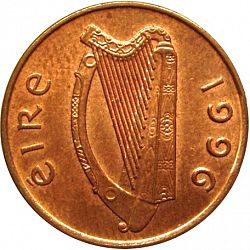 Large Obverse for 1P - Penny 1996 coin